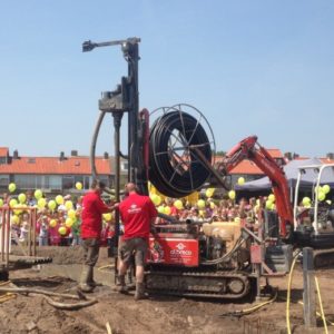 Warmtepomp boring voor een school